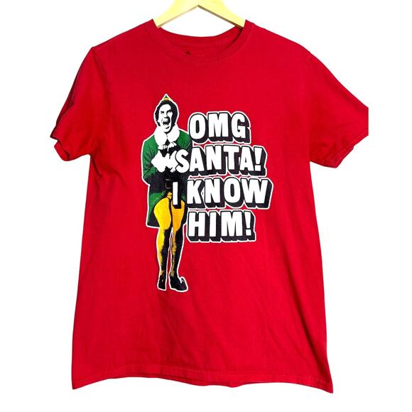 ELF Buddy Christmas XMAS Holiday Graphic Tee/T-Shirt, Size S - Picture 1 of 6